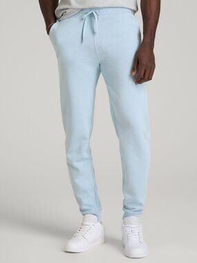 American Tall Wearever 2.0 Fleece Joggers for Tall Men in Ice Blue Size MM / Sem